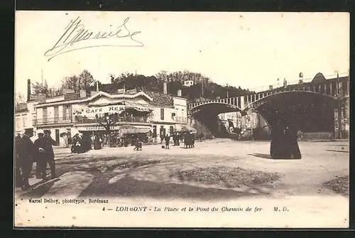 AK Lormont, La Place et le Pont du Chemin de fer