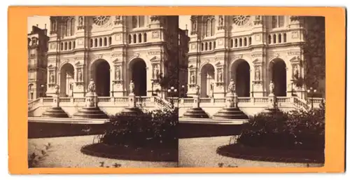 Stereo-Fotografie unbekannter Fotograf, Ansicht Paris, Eglise St. Augustin