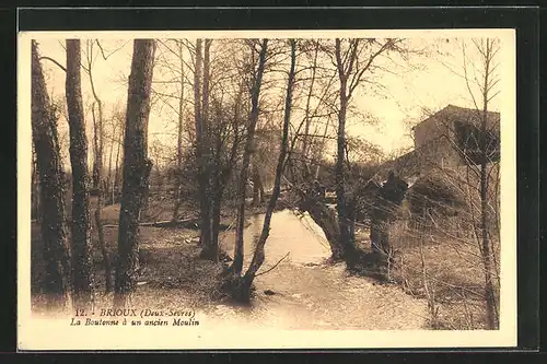 AK Brioux, La Boutonne a un ancien Moulin