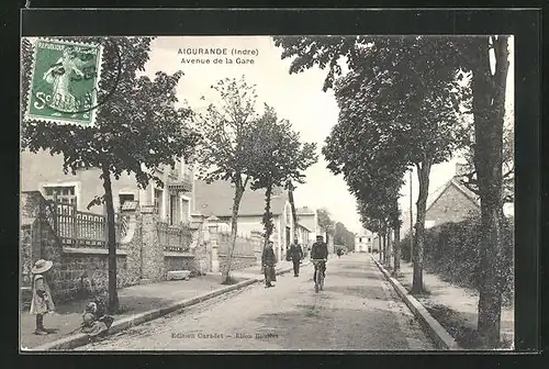 AK Aigurande, Avenue de la Gare