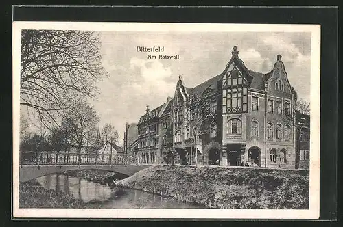 AK Bitterfeld, Strasse am Ratswall