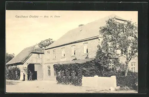AK Dodau, Gasthaus Dodau von H. Dose