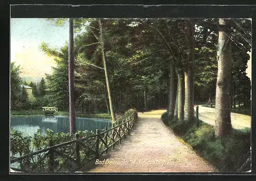 AK Bad Freienwalde, Partie im Kurpark