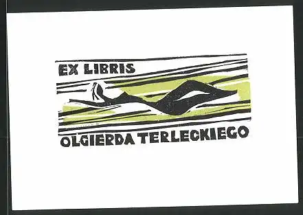 Exlibris Olgierda Terleckiego, Nackte Person