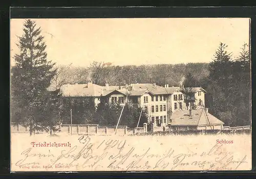 AK Friedrichsruh, Sicht auf das Schloss