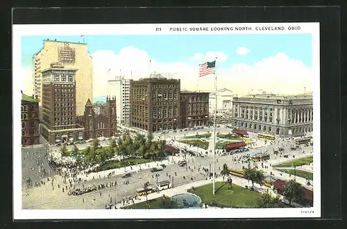 AK Cleveland, OH, Public Square looking north