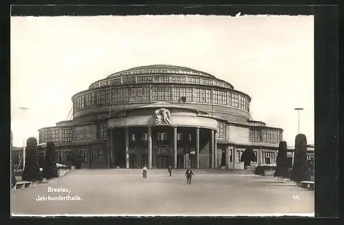 AK Breslau, Blick zur Jahrhunderthalle