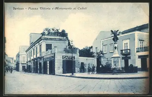 AK Saviano, Piazza Vittoria e Monumento ai Caduti