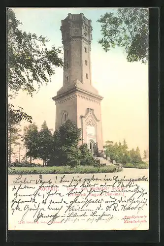 AK Rochlitz, Turm des Rochlitzer Berges, Friedrich-August Denkmal