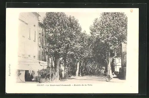 AK Digne, Le Boulevard Gassendi, Entrée de la Ville