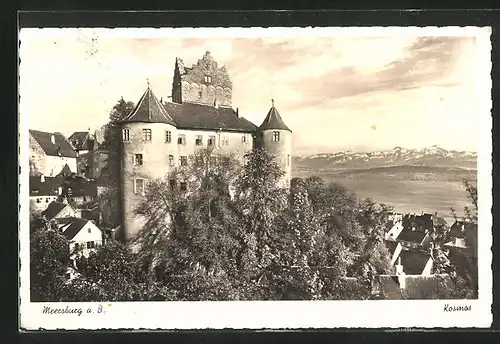 AK Meersburg a. B., Blick auf die Burg und Teile der Ortschaft
