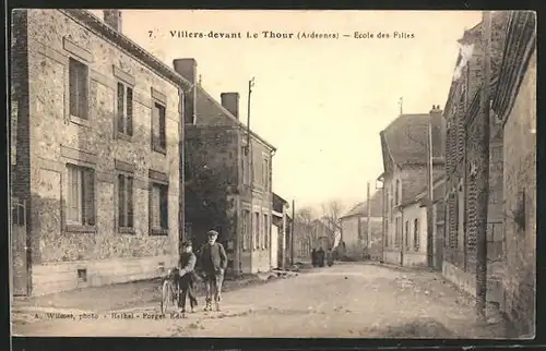 AK Villers-devant-le-Thour, Ecole des Filles