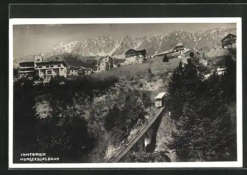 AK Innsbruck, Blick zur Hungerburgbahn