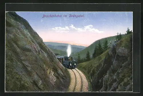 AK Brockenbahn im Drängetal