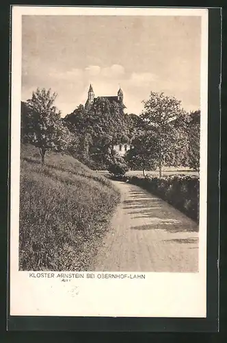 AK Obernhof a. d. Lahn, Gasthaus Bingel, Feldweg Richtung Kloster Arnstein