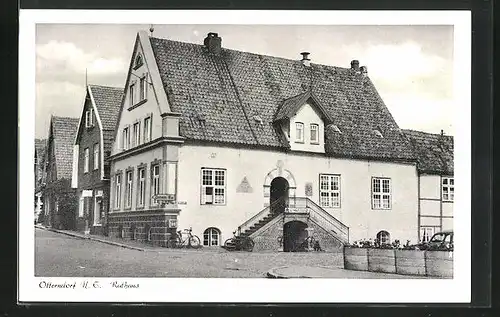 AK Otterndorf N.E., Partie am Rathaus