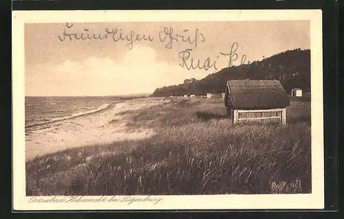 AK Hohwacht b. Lütjenburg, Ausblick auf den Strand