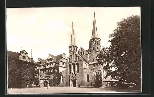 AK Merseburg, Dom mit Vorplatz