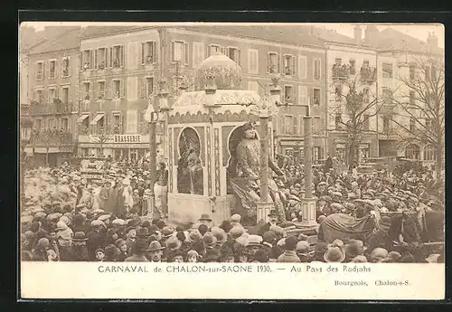 AK Chalon-sur-Saone, Carnaval 1930, Au Pays des Radjahs, Fasching