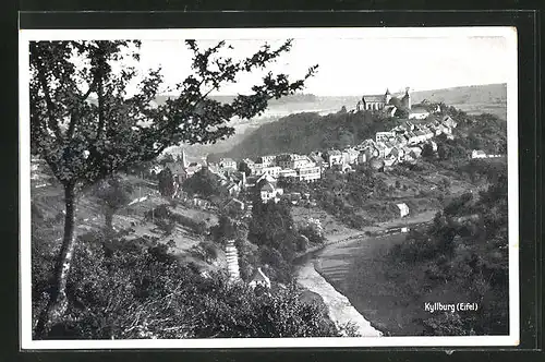 AK Kyllburg /Eifel, Gesamtansicht aus der Vogelschau