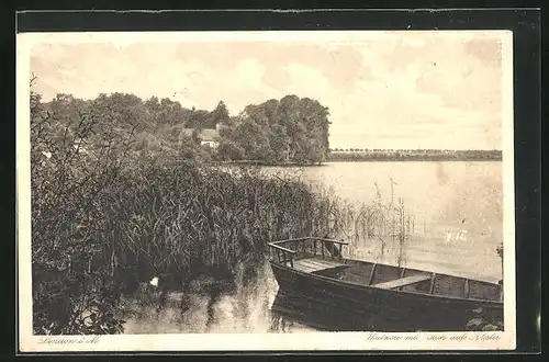 AK Lindow i. M., Witzsee mit Blick aufs Kloster