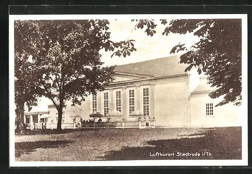 AK Stadtroda i. Th., Partie am Hotel Schützenhaus Luisenlust