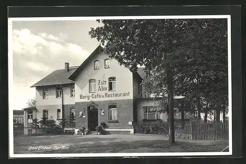 AK Bad Elster, Gasthaus Zur Alm, Café