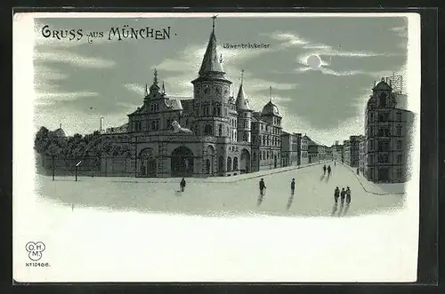 Mondschein-Lithographie München, Löwenbräu-Keller