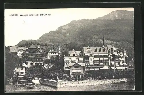 AK Weggis, Ortspartie und Rigi