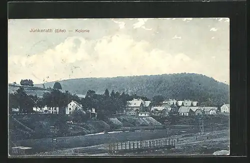 AK Jünkerath / Eifel, Kolonie aus der Vogelschau