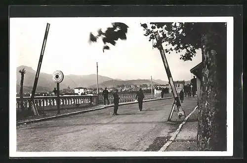 AK Hendaye, Le Pont International, Grenze