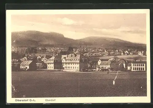 AK Olbersdorf, Gesamtansicht vom Oberdorf