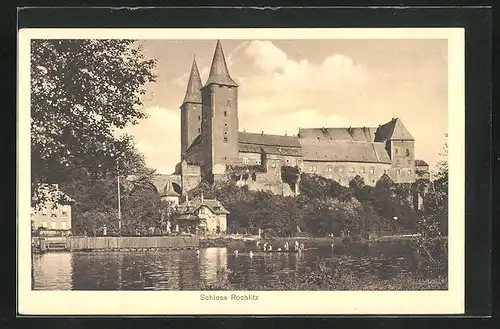 AK Rochlitz, Blick zum Schloss