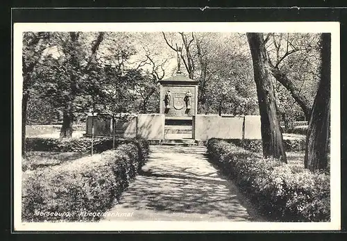 AK Merseburg, Blick zum Kriegerdenkmal