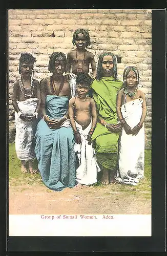 AK Aden, Group of Somali Women, afrikanische Volkstypen