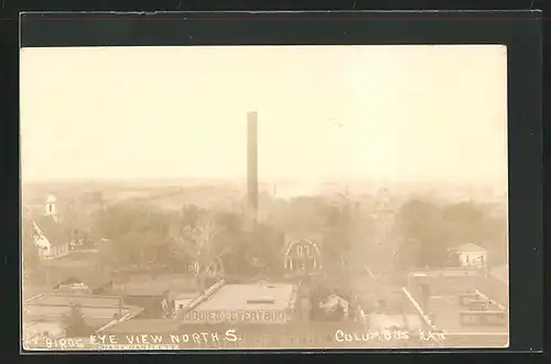 Foto-AK Columbus, KS, Birds Eye View North