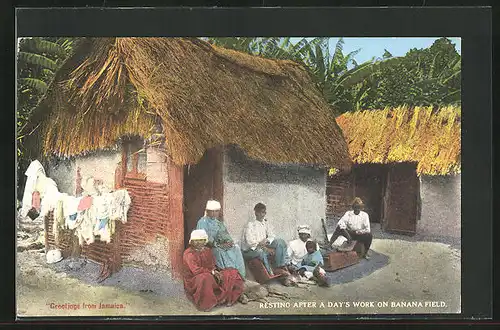 AK Kingston, Resting after a day`s work on Banana Field