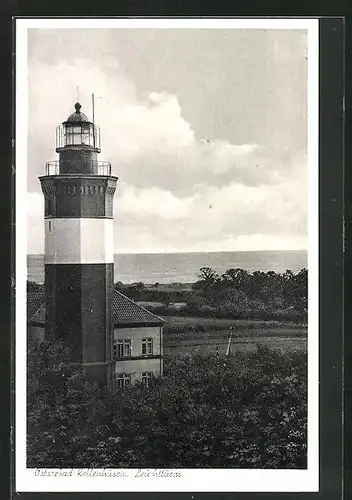 AK Kellenhusen, Leuchtturm mit Bick auf die Ostsee