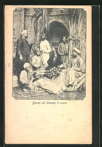 AK arabische Händler, Bazar de Cannes a sucre, Zuckerverkäufer