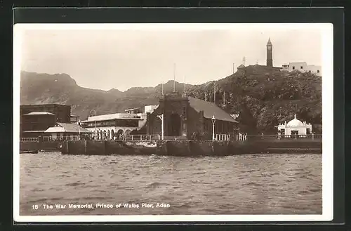 AK Aden, The War Memorial, Prince of Wales Pier