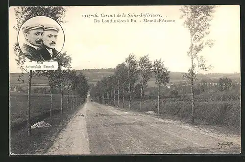 AK Circuit de la Seine-Inférieure, De Londinières à Eu, Mesnil-Réaume