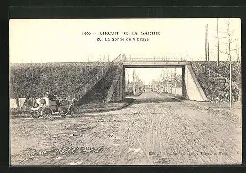 AK Vibraye, Circuit de la Sarthe, La Sortie de Vibraye, Autorennen