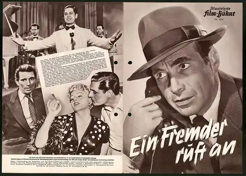 Filmprogramm IFB Nr. 1832, Ein Fremder ruft an, Shelley Winters, Gary Merrill, Regie: Jean Negulesco