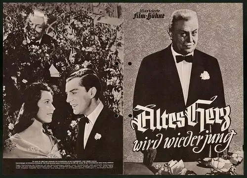 Filmprogramm IFB Nr. 802, Altes Herz wird wieder jung, Emil Jannings, Maria Landrock, Regie: Erich Engel