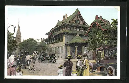 AK Berlin, Vor dem Zoologischen Garten, Kaiser Wilhelm I. Gedächtniskirche