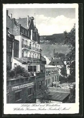 AK Traben-Trarbach /Mosel, Schloss-Hotel mit Mosel-Terrassen