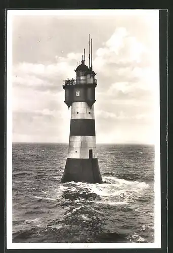 AK Rotesand-Leuchtturm an der Wesermündung