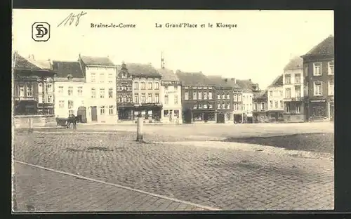 AK Braine-le-Comte, La Grand`Place et le Kiosque