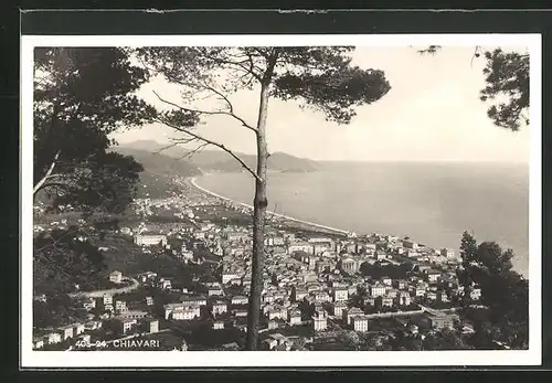 AK Chiavari, Panorama mit dem Mittelmeer