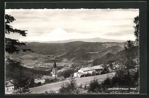 AK Langfurth /bayr. Wald, Hotel u. Gasthof m. Metzgerei Josef Ranzinger